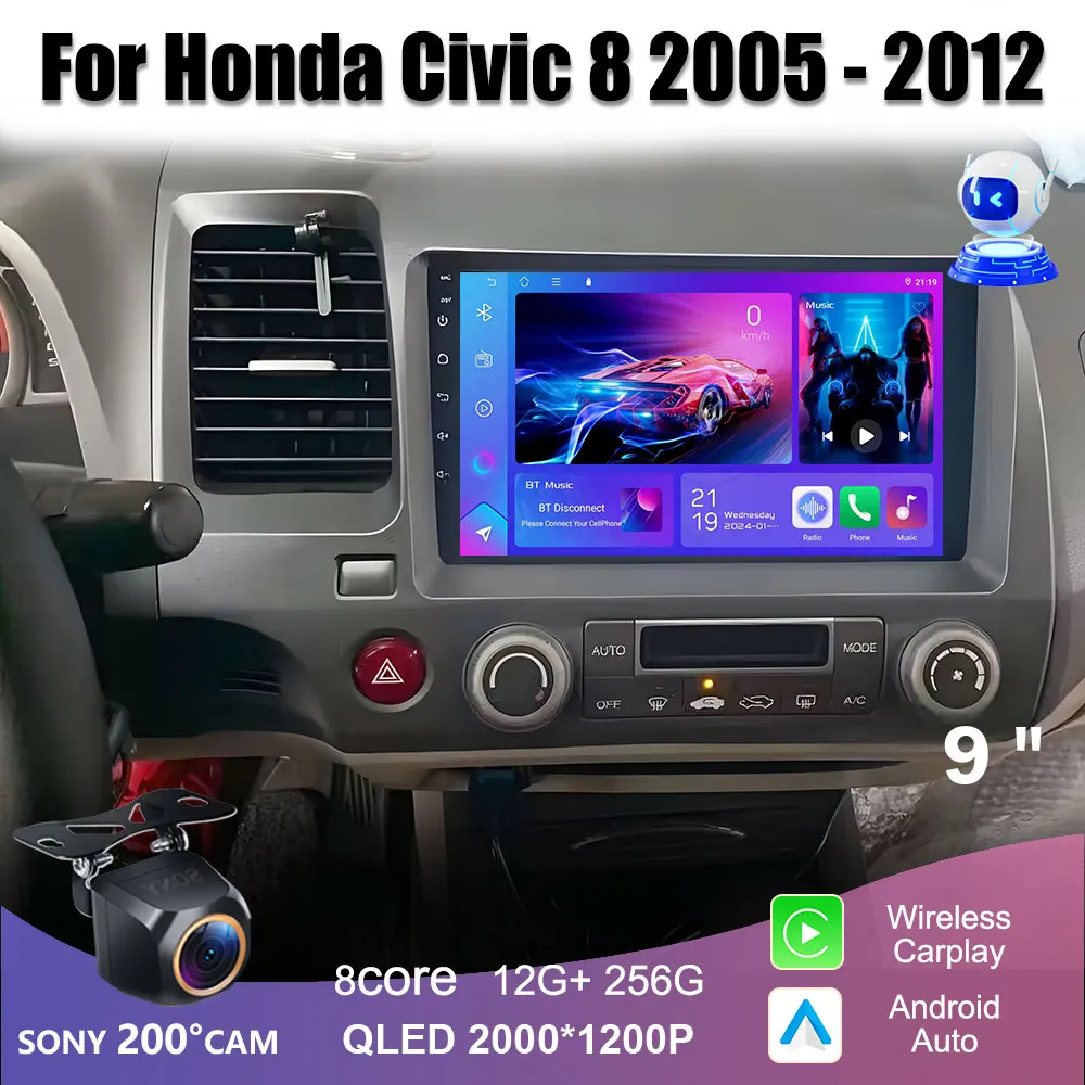 Android 14 Carplay для Honda Civic 8 2005-2012 Автомобильный стерео радио Мультимедийный плеер Навигация GPS 5G TS10CPU NO 2DIN DVD
Android 14 Carplay для Honda Civic 8 2005-2012 Автомобильный стерео радио Мультимедийный плеер Навигация GPS 5G TS10CPU NO 2DIN DVD