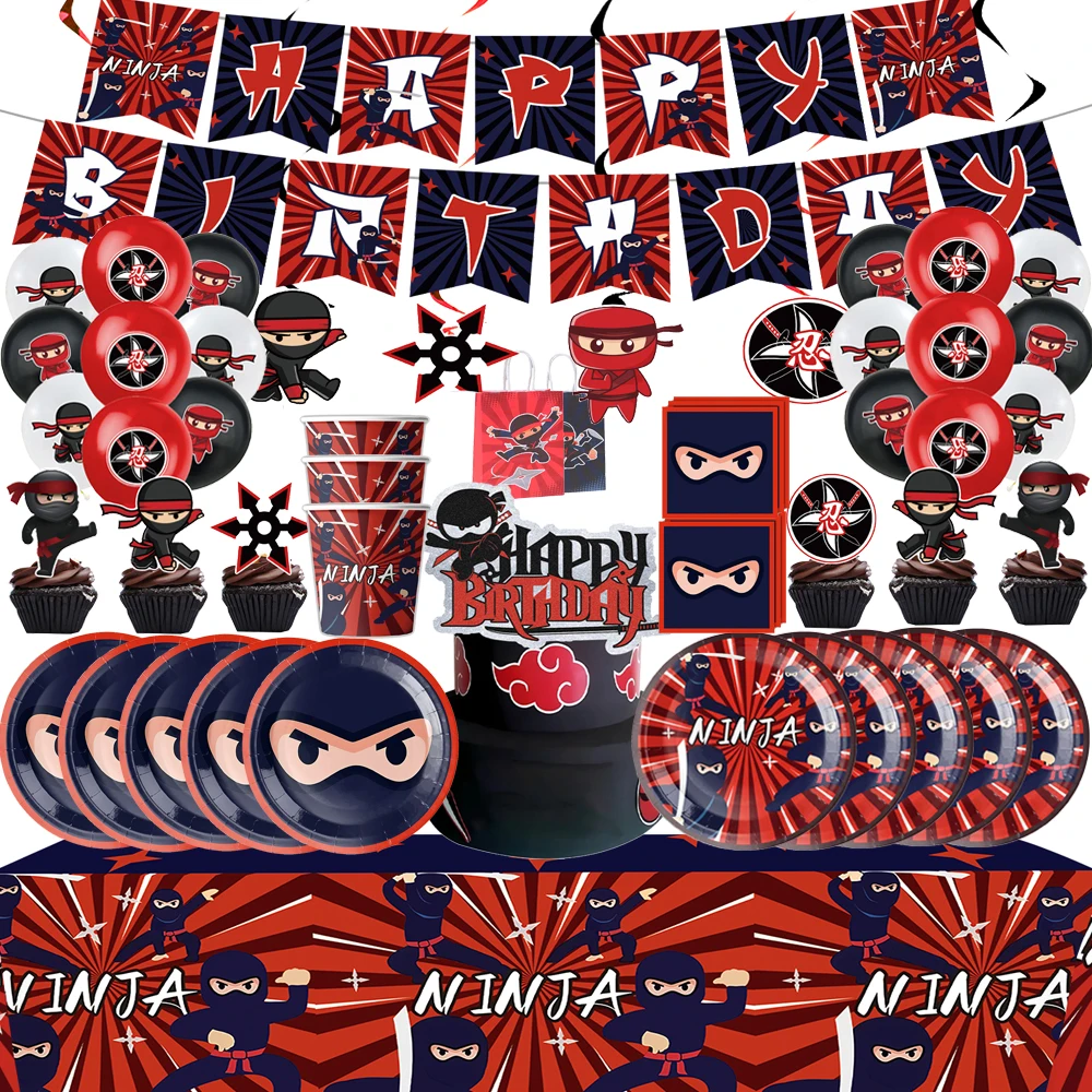 New Ninja Birthday Party Decorations Kids Disposable Tableware Tablecloth Paper Plates Balloons Cup For Boys Baby Shower Supplie
New Ninja Birthday Party Decorations Kids Disposable Tableware Tablecloth Paper Plates Balloons Cup For Boys Baby Shower Supplie