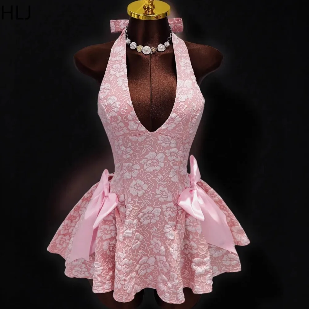 HLJ Y2K Sexy Jacquard Patchwork Bodycon Dresses Woman Halter Deep V-neck Backless Dress Female Party Clubwear Vestidos 2026 New
HLJ Y2K Sexy Jacquard Patchwork Bodycon Dresses Woman Halter Deep V-neck Backless Dress Female Party Clubwear Vestidos 2026 New