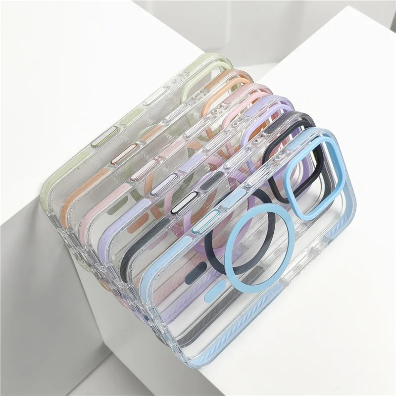 Active Touch Camera Button Candy Color Bumper Clear Magnetic Magsafe Case For iPhone 16 15Pro 14 16Pro Max Wireless Charge Cover
Active Touch Camera Button Candy Color Bumper Clear Magnetic Magsafe Case For iPhone 16 15Pro 14 16Pro Max Wireless Charge Cover