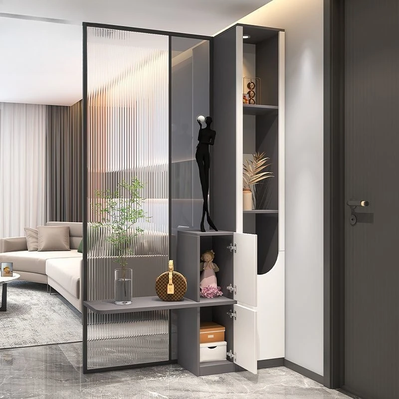 Modern simple and light luxury is facing the entrance entrance cabinet, living room screen partition integrated living room entr
Modern simple and light luxury is facing the entrance entrance cabinet, living room screen partition integrated living room entr