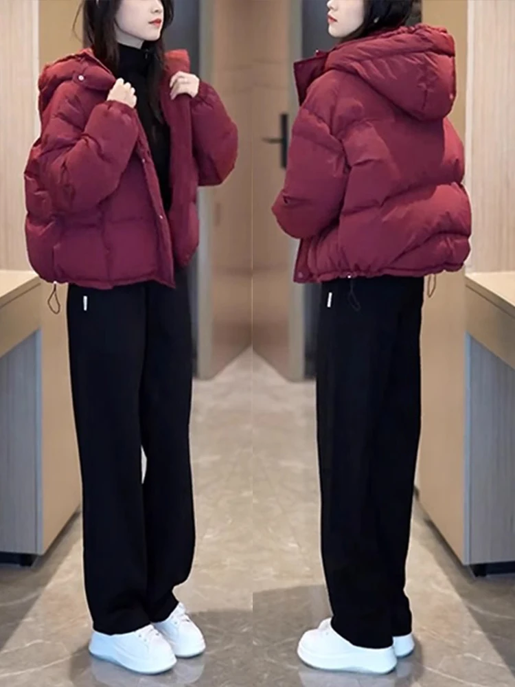 American Sle ort Hooded down Cotton Jaet Women's Loose Slimming Bread ular Red Cotton Coat Korean Version Commute
American Sle ort Hooded down Cotton Jaet Women's Loose Slimming Bread ular Red Cotton Coat Korean Version Commute