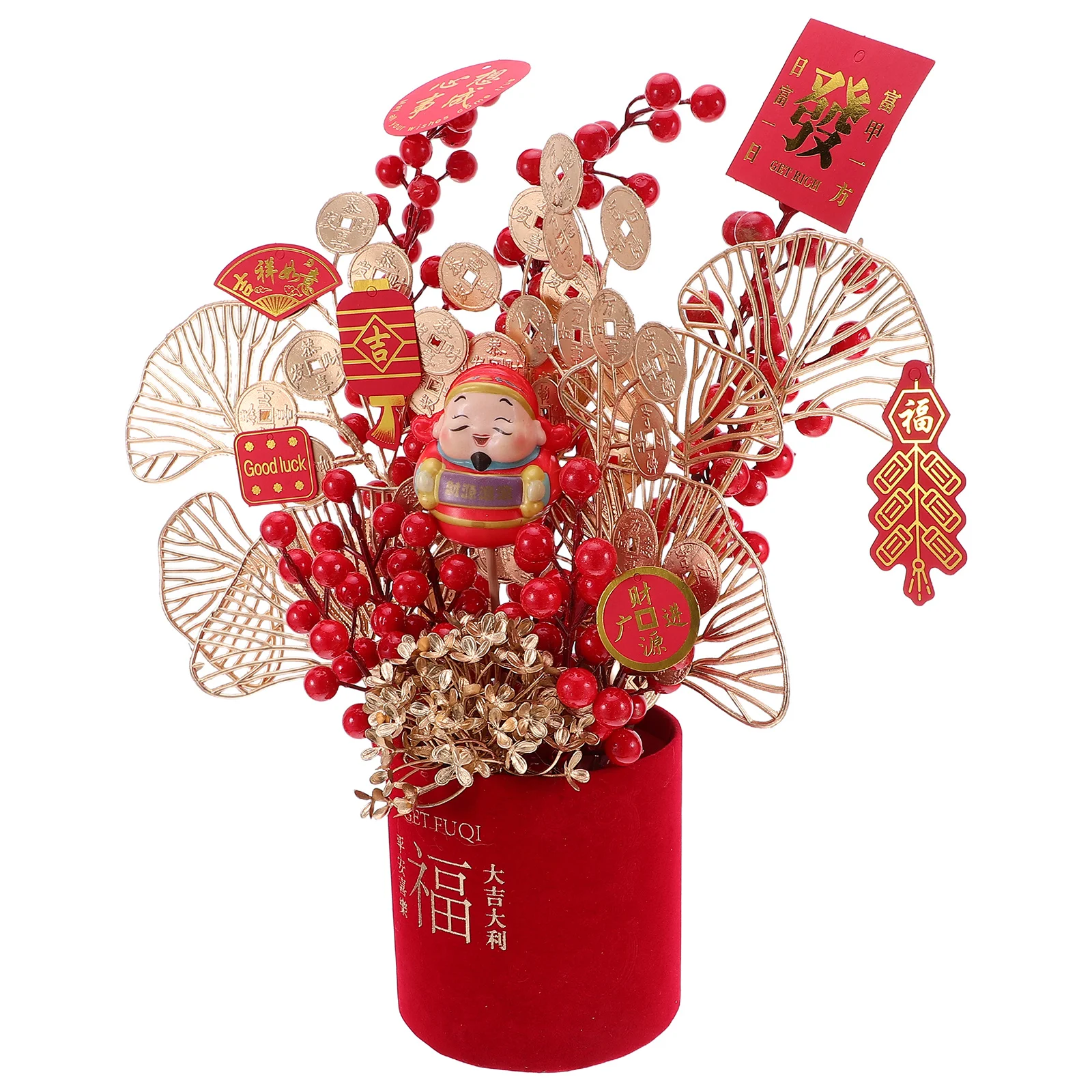 1 set 1 Set Chinese New Year Decoration Diy Spring Festival Bonsai Bucket Desktop Centerpiece Kit Party Decor Artificial Plant
1 set 1 Set Chinese New Year Decoration Diy Spring Festival Bonsai Bucket Desktop Centerpiece Kit Party Decor Artificial Plant