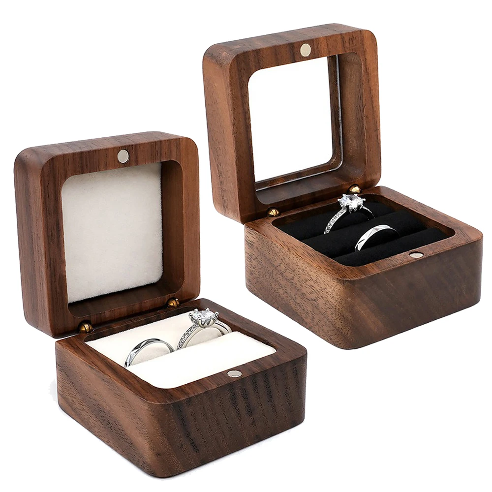 Square Ring Wooden Carrying Case Necklace Earrings Dustproof Mini Storage Box Engagement Exquisite Retro Velvet Gift Jewelry Box
Square Ring Wooden Carrying Case Necklace Earrings Dustproof Mini Storage Box Engagement Exquisite Retro Velvet Gift Jewelry Box