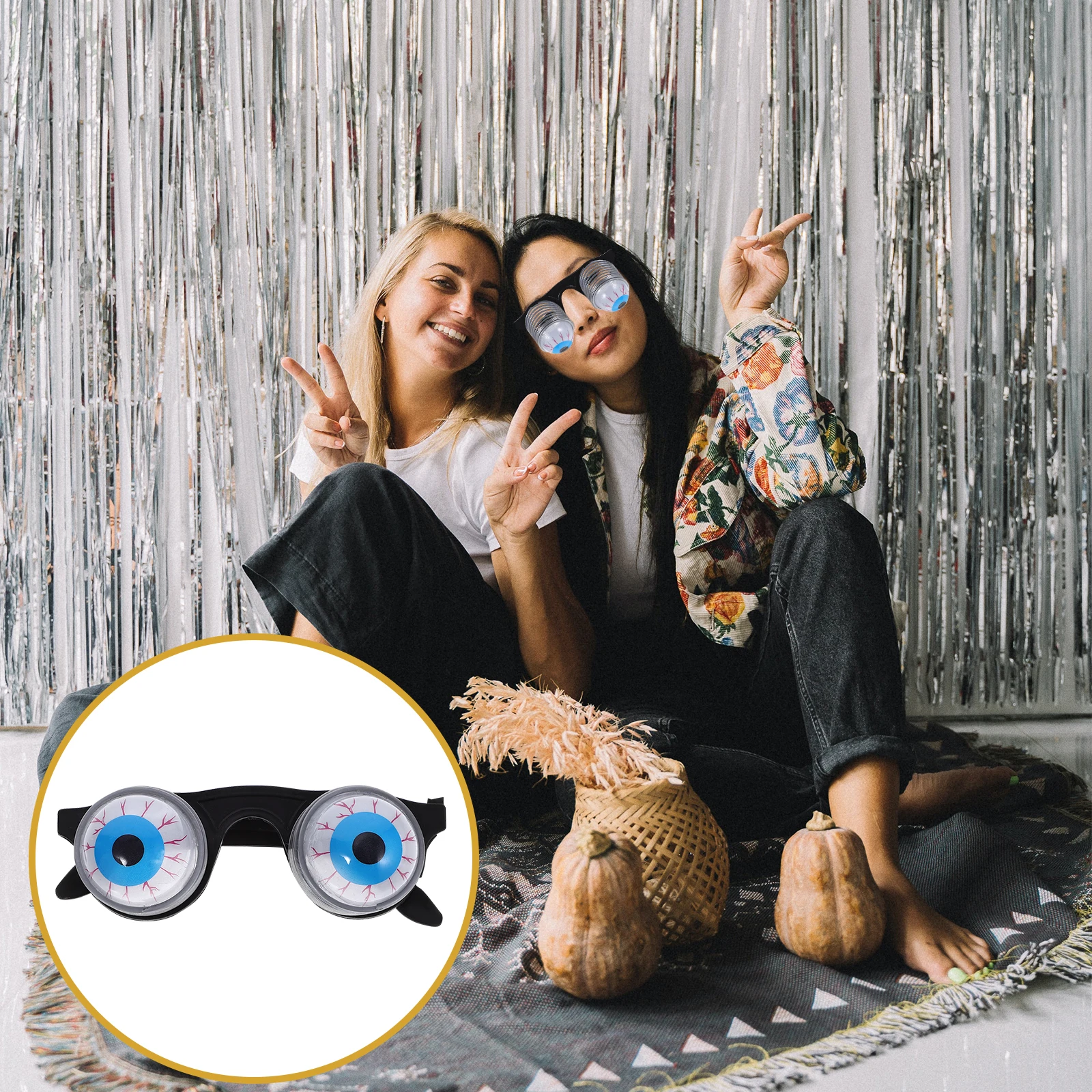 6pcs Spring Glasses Creepy Eyeball Outdoor Halloween Big Googly Kids Man Funny Drooping Novelty Horror Fake Eyes Toys
6pcs Spring Glasses Creepy Eyeball Outdoor Halloween Big Googly Kids Man Funny Drooping Novelty Horror Fake Eyes Toys