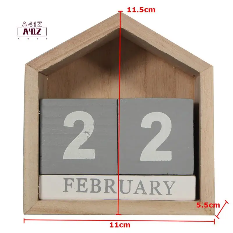 A41Z-Vintage Design House Shape Perpetual Calendar Wood Desk Wooden Block Home Office Supplies Decoration Artcraft
A41Z-Vintage Design House Shape Perpetual Calendar Wood Desk Wooden Block Home Office Supplies Decoration Artcraft