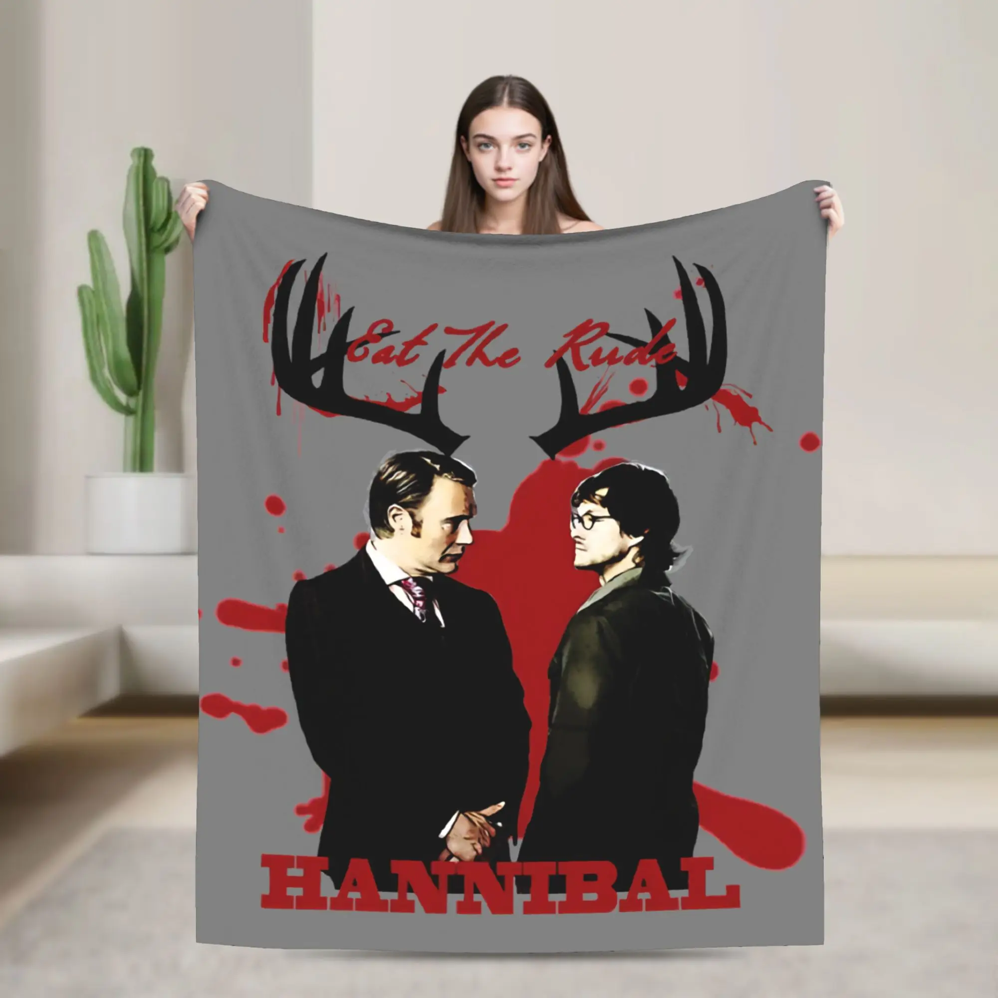 Hannibal & Will - Eat The Rude Velvet Throw Blanket Mads Mikkelsen Blanket for Bedding Office Super Warm Quilt,
Hannibal & Will - Eat The Rude Velvet Throw Blanket Mads Mikkelsen Blanket for Bedding Office Super Warm Quilt,