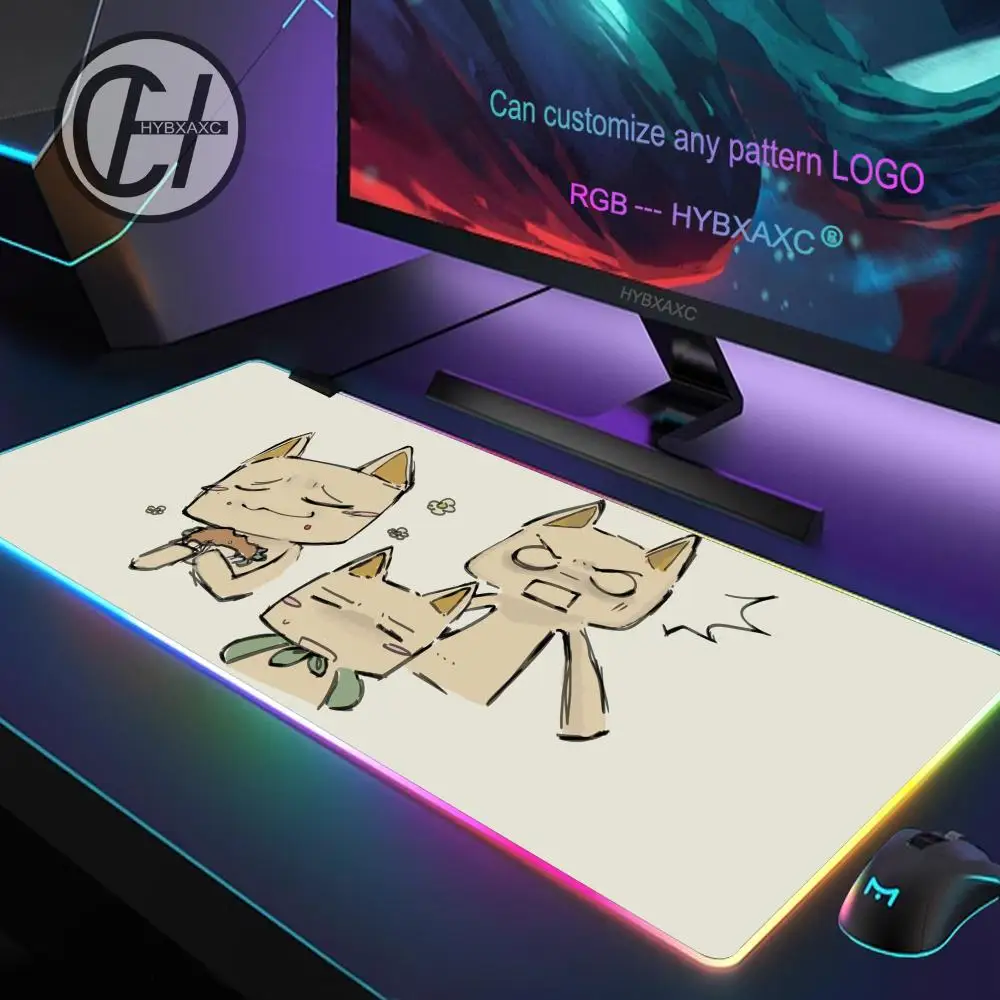 Cute Toro Inoue Cat Mouse Pad RGB Gaming Mouse Pad Desk Mat HD Gamer Large LED Light XXL MousePads PC Computer Carpet
Cute Toro Inoue Cat Mouse Pad RGB Gaming Mouse Pad Desk Mat HD Gamer Large LED Light XXL MousePads PC Computer Carpet