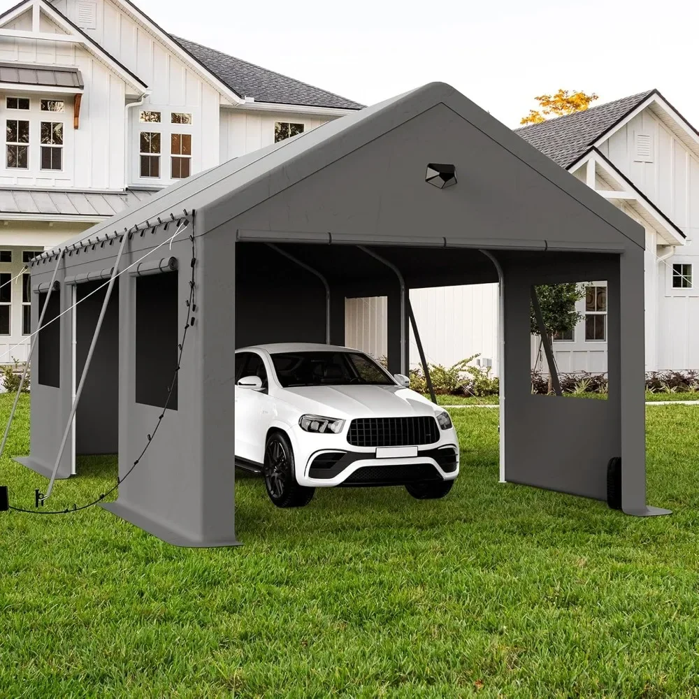 12x20 Carport Canopy, Heavy Duty Car Port, with 4 Roll Up Doors,Portable Garage Carports
12x20 Carport Canopy, Heavy Duty Car Port, with 4 Roll Up Doors,Portable Garage Carports