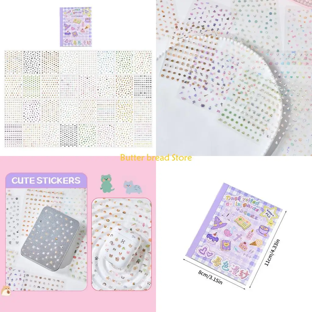 W89C Adorable Animal Sticker 32 Sheets for Journals Cards and Creative Projects
W89C Adorable Animal Sticker 32 Sheets for Journals Cards and Creative Projects