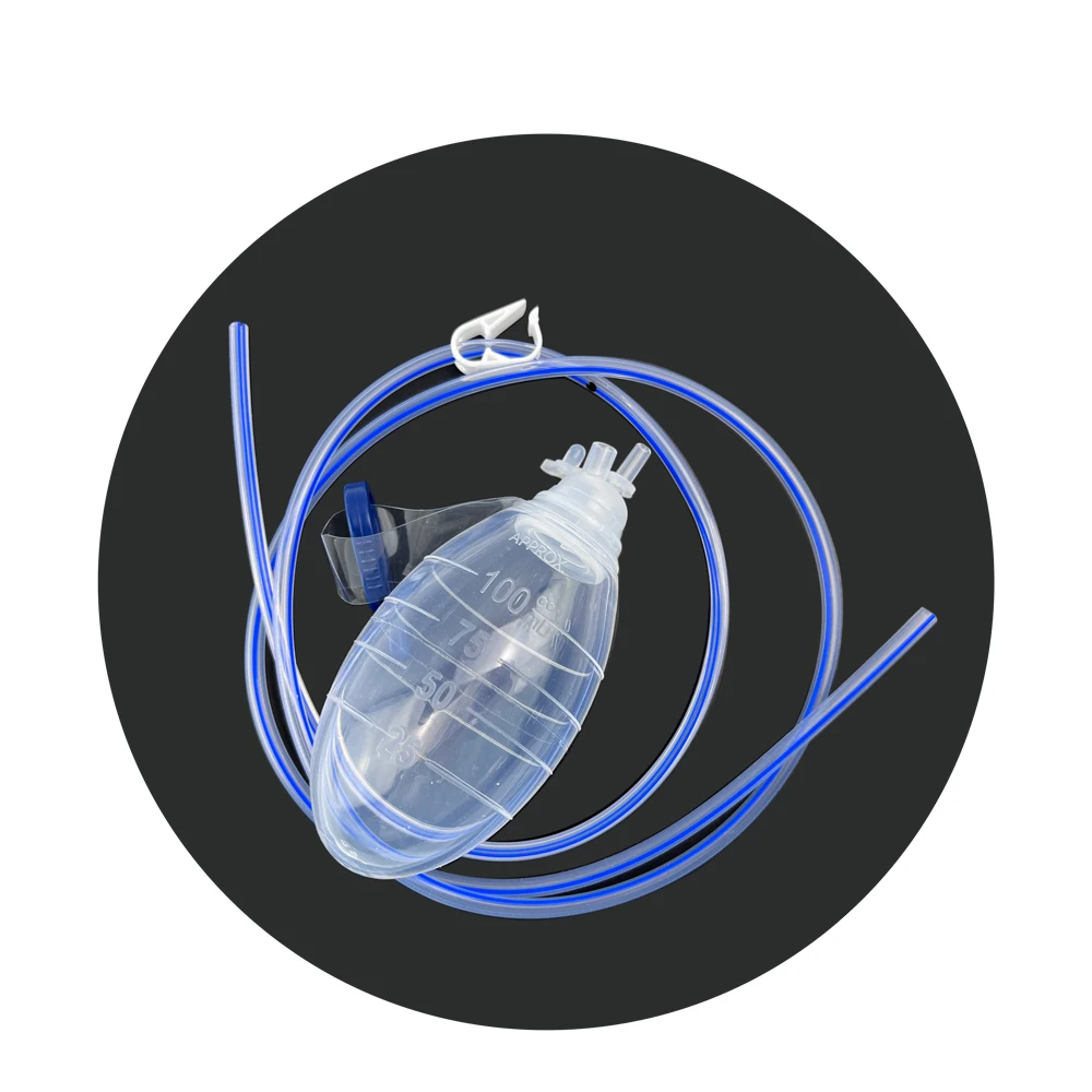 Silicone Jackson Pratt Drain Surgical Drainage System Hemovac Bulb Drain JP Drain for Postoperative Care
Silicone Jackson Pratt Drain Surgical Drainage System Hemovac Bulb Drain JP Drain for Postoperative Care