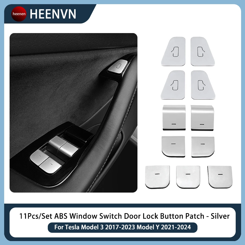 Window Lifter Switch Buttons Trim For Tesla Model 3 2017-2023 Model Y 2021-2024 ABS Door Open Button Cover Sticker Accessories
Window Lifter Switch Buttons Trim For Tesla Model 3 2017-2023 Model Y 2021-2024 ABS Door Open Button Cover Sticker Accessories