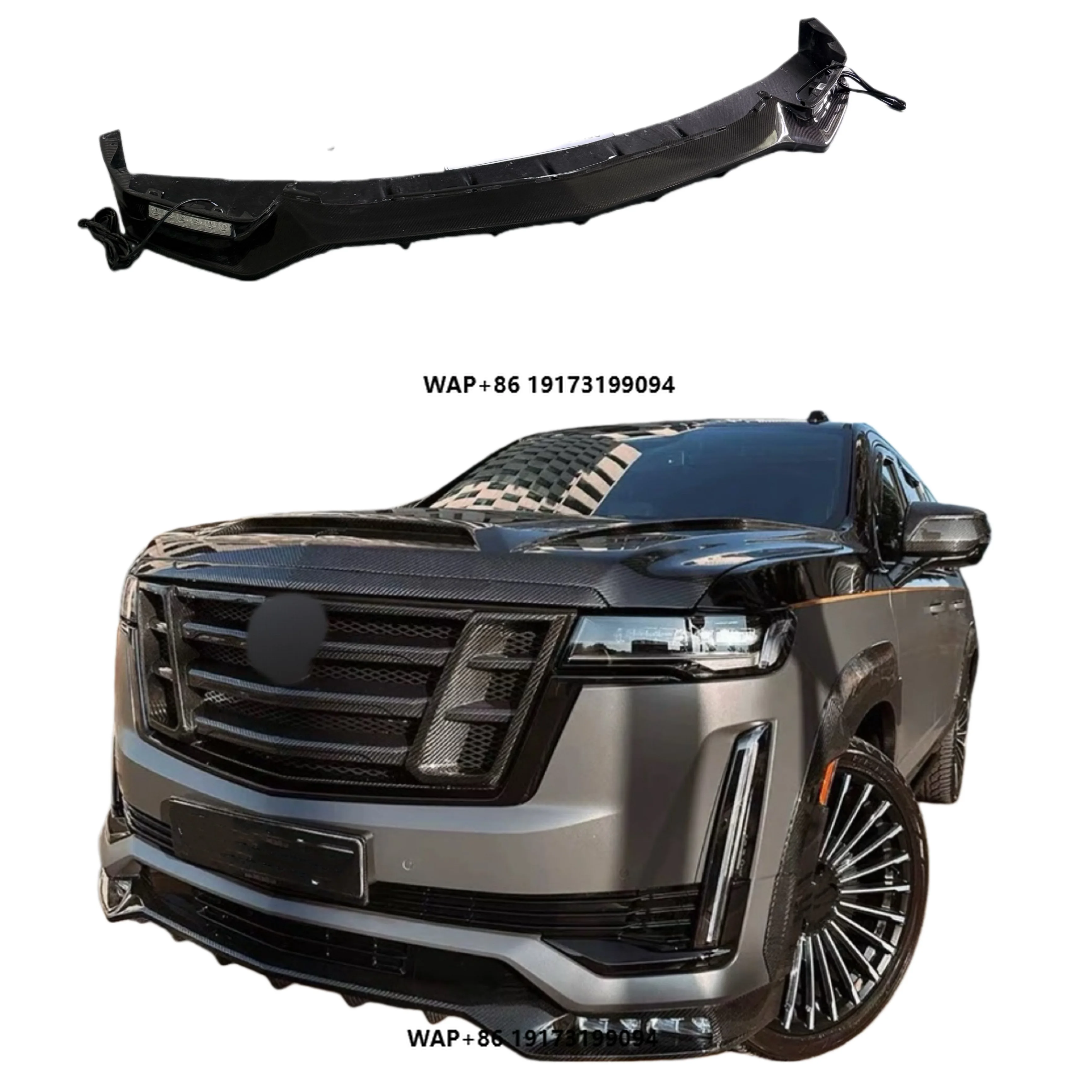LD Style Body Kit for-Cadillac Escalade Carbon Fiber Front Lip Grill Spoiler Body Kit
LD Style Body Kit for-Cadillac Escalade Carbon Fiber Front Lip Grill Spoiler Body Kit