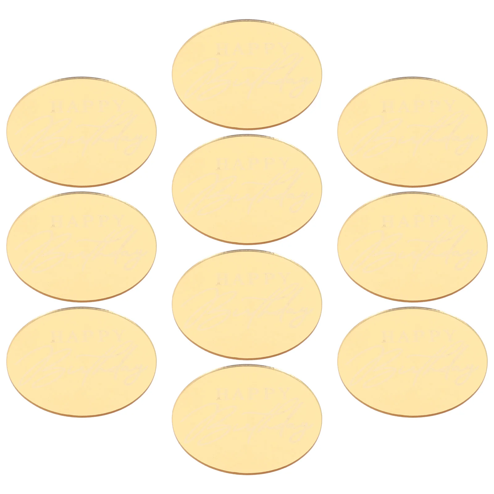 10pcs Birthday Cake Decoration Happy Birthday Toppers Cupcake Picks Round Acrylic Design Party Atmosphere Cake Decor
10pcs Birthday Cake Decoration Happy Birthday Toppers Cupcake Picks Round Acrylic Design Party Atmosphere Cake Decor