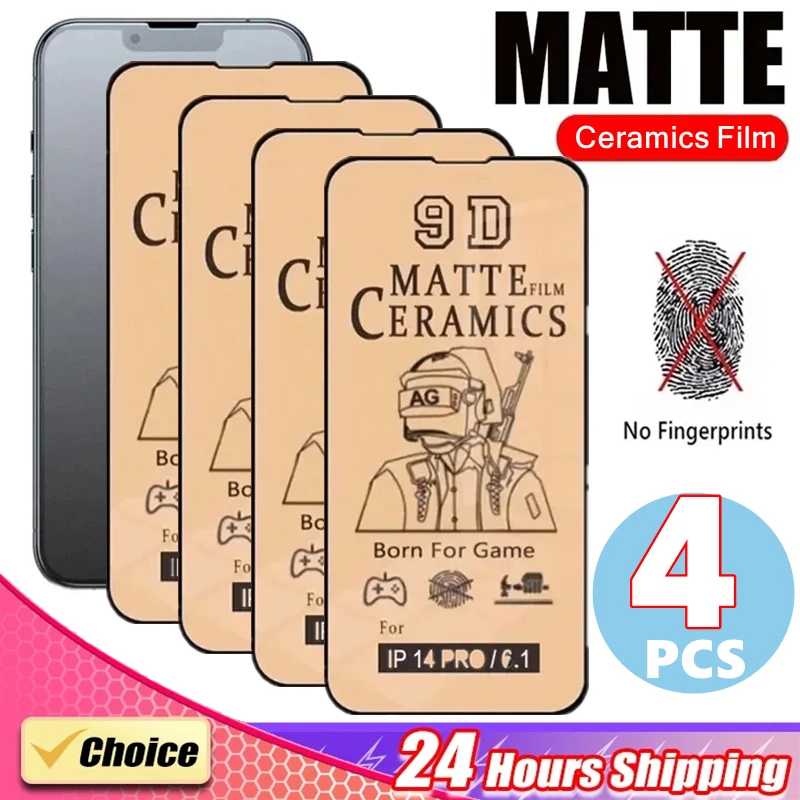 4PCS Soft Matte Ceramic Film for iPhone 15 14 13 12 11 Pro Max Mini Screen Protector for IPhone XS MAX XR 7 8 Plus Not Glass
4PCS Soft Matte Ceramic Film for iPhone 15 14 13 12 11 Pro Max Mini Screen Protector for IPhone XS MAX XR 7 8 Plus Not Glass