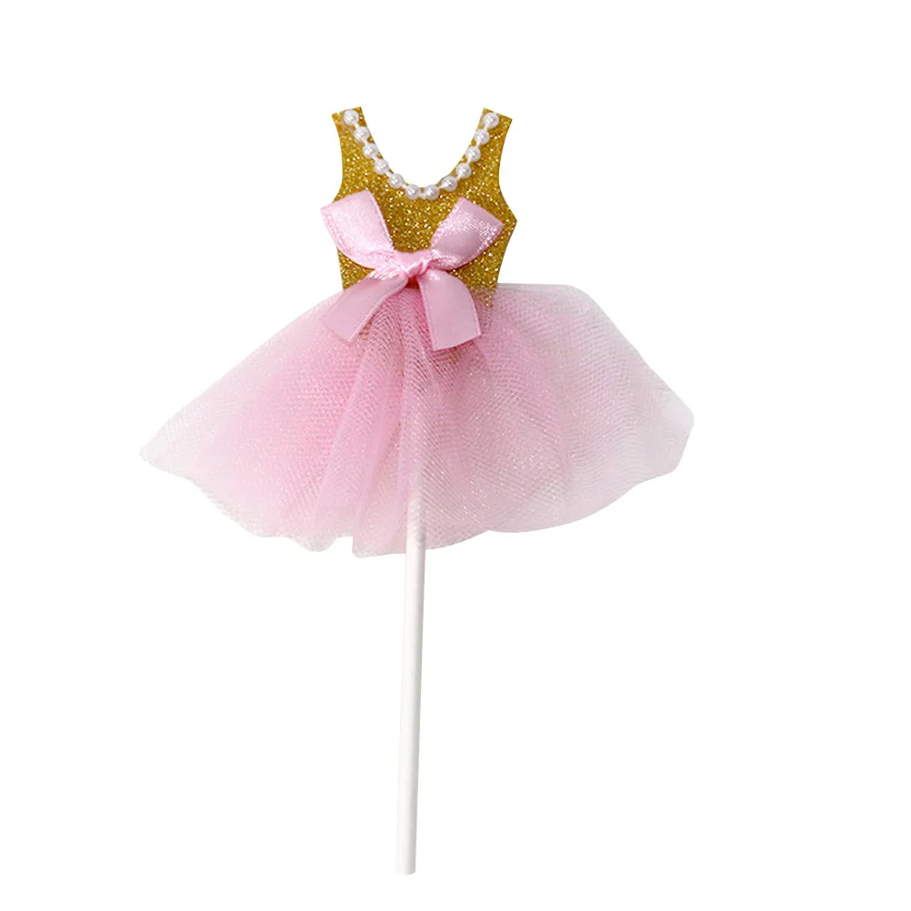 Golden Cupcake Topper with Glitter Tutus Dress and Ballerina Skirt Picks for Birthday Party Decoration
Golden Cupcake Topper with Glitter Tutus Dress and Ballerina Skirt Picks for Birthday Party Decoration