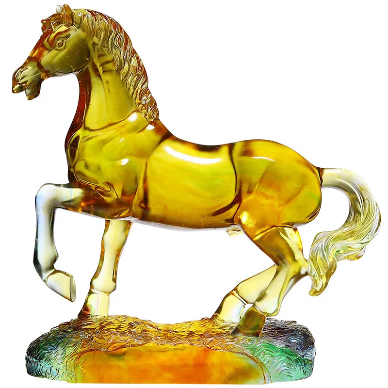 Ancient glazed high-end big BMW ornament zodiac horse to success TV cabinet living room
Ancient glazed high-end big BMW ornament zodiac horse to success TV cabinet living room