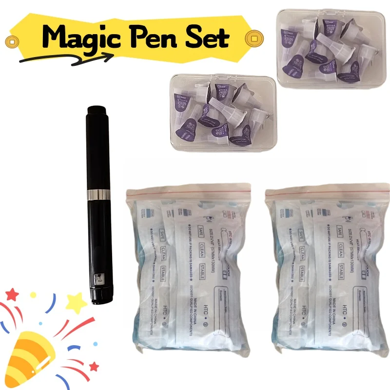 Beauty pen combination: 20pcs disposable 3ml empty ink cartridges, 20pcs tattoo needles, and 1pcs injection pens
Beauty pen combination: 20pcs disposable 3ml empty ink cartridges, 20pcs tattoo needles, and 1pcs injection pens