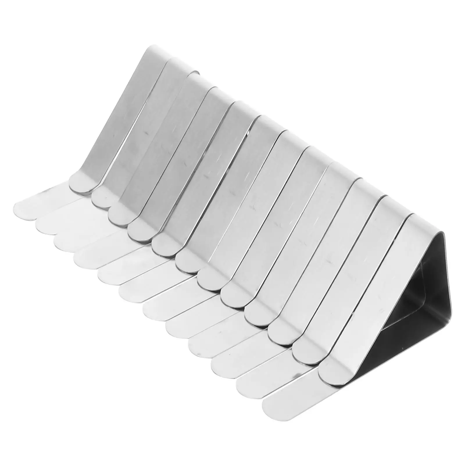 12 Pcs Clips Stainless Steel Anti-slip Tablecloth Clips Reusable Table Cover Fixing Dining Pad Accessories
12 Pcs Clips Stainless Steel Anti-slip Tablecloth Clips Reusable Table Cover Fixing Dining Pad Accessories