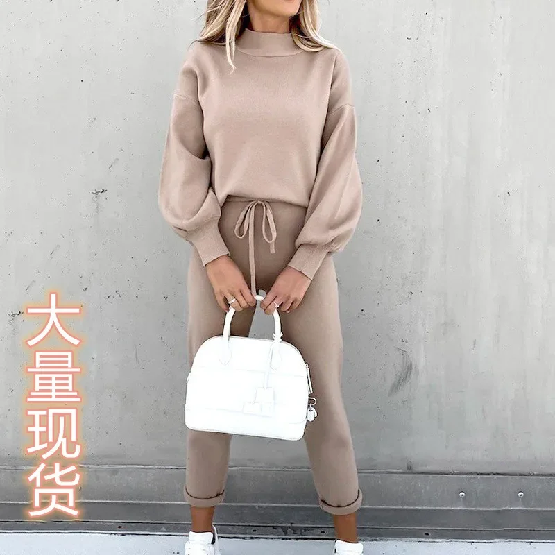 2023 Autumn/Winter High Collar Long Sleeve Brushed Fleece Fashion Casual Sweater Set
2023 Autumn/Winter High Collar Long Sleeve Brushed Fleece Fashion Casual Sweater Set
