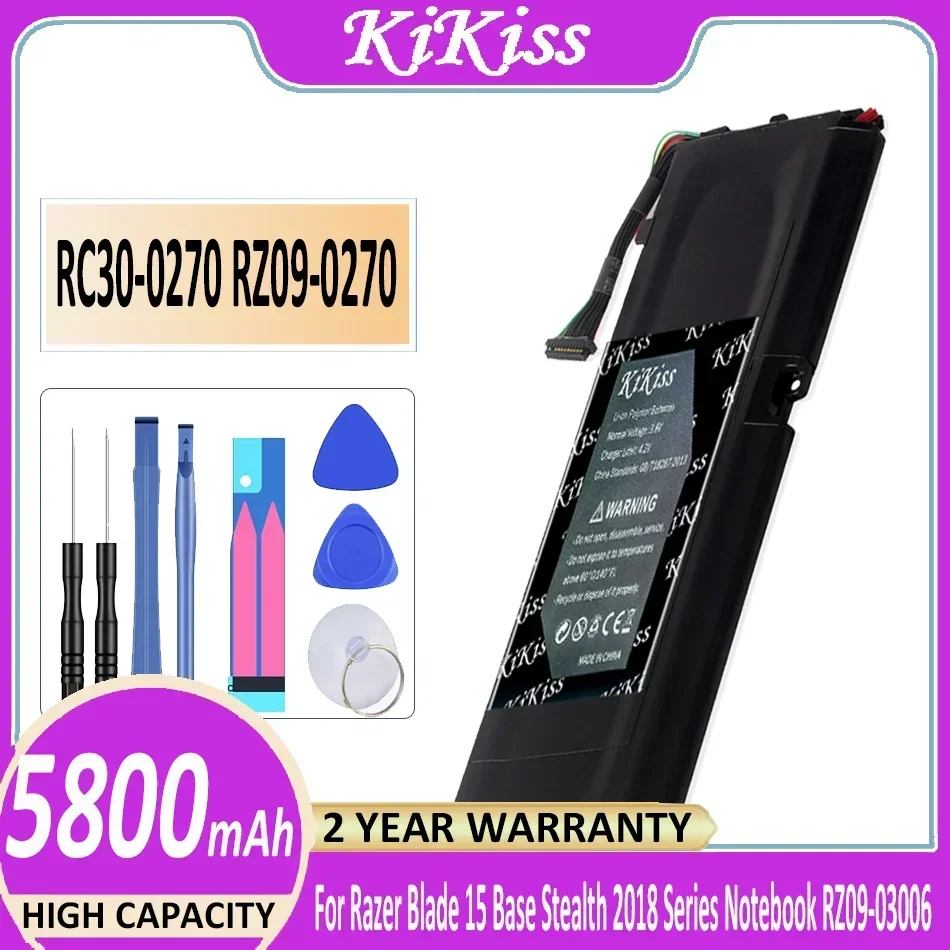 For Razer Blade 15 Base Stealth 2018 Series Notebook RZ09-03006 RZ09-0270 RZ09-02705E75-R3U1 Laptop 5800mAh Laptop Battery
For Razer Blade 15 Base Stealth 2018 Series Notebook RZ09-03006 RZ09-0270 RZ09-02705E75-R3U1 Laptop 5800mAh Laptop Battery