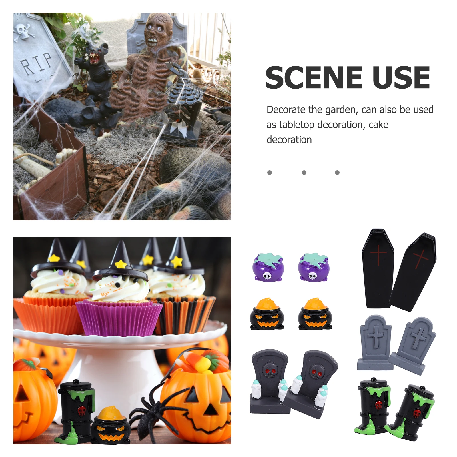 12pcs Halloween Miniature Figurines Resin Crafts Home Decor Micro Landscape Statues Mini House Accessories Ghost Miniatures
12pcs Halloween Miniature Figurines Resin Crafts Home Decor Micro Landscape Statues Mini House Accessories Ghost Miniatures