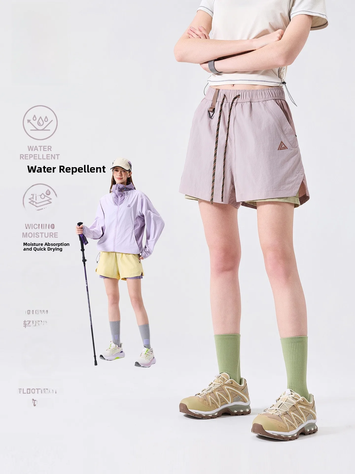 LAZY DAY Outdoor Water-Resistant Splice Lightweight Anti-Static Ladies Summer Sports Shorts Casual Loose Fit Nylon Fabric
LAZY DAY Outdoor Water-Resistant Splice Lightweight Anti-Static Ladies Summer Sports Shorts Casual Loose Fit Nylon Fabric