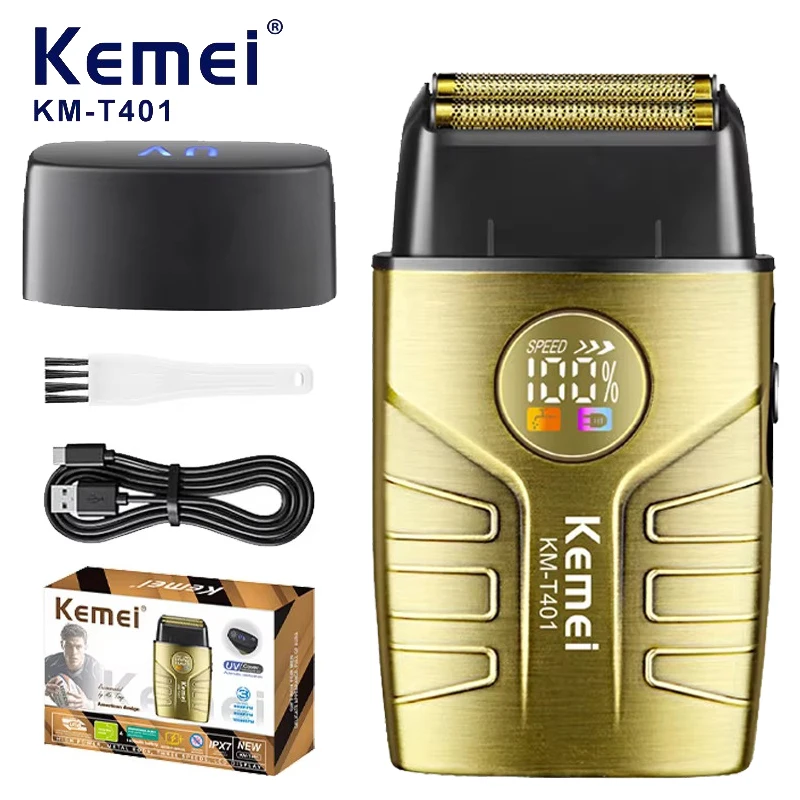 KEMEI KM-T401 Electric Shaver Hair Rechargeable Facial & Beard Foil Razor For Men Bald Head Shaving For Men Machine Barber
KEMEI KM-T401 Electric Shaver Hair Rechargeable Facial & Beard Foil Razor For Men Bald Head Shaving For Men Machine Barber