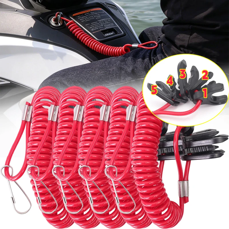 Marine Boat Outboard Motor Kill Stop Switch Safety Tether Lanyard Emergency Cut Off Cord Flameout Button Replace Parts Fit
Marine Boat Outboard Motor Kill Stop Switch Safety Tether Lanyard Emergency Cut Off Cord Flameout Button Replace Parts Fit