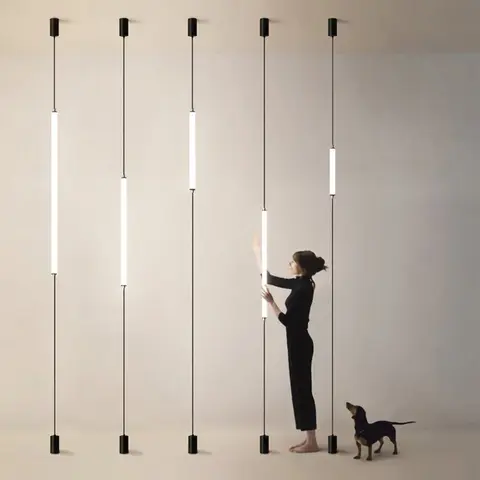 Italian Minimalist Floor Lamps Homestay Art Decoration Designer Entrance with Plug Bedhead Long Floor To Ceiling Light Fixtures