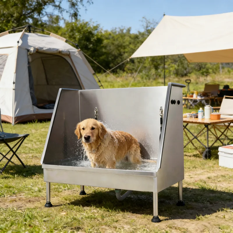 !@USMILEPET 304 Stainless Steel Pet Bath Tub for Outdoor Camping Dog Bathtub for Cleaning and Bathing in the Outdoor
!@USMILEPET 304 Stainless Steel Pet Bath Tub for Outdoor Camping Dog Bathtub for Cleaning and Bathing in the Outdoor