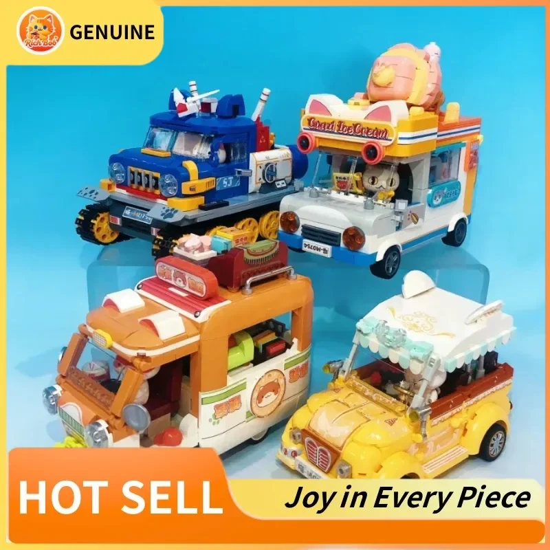 Genuine Building Blocks City Series Cats Food Truck Fruit/Ice Cream Shop Ornaments Models Assembled Trendy Children Building Toy
Genuine Building Blocks City Series Cats Food Truck Fruit/Ice Cream Shop Ornaments Models Assembled Trendy Children Building Toy