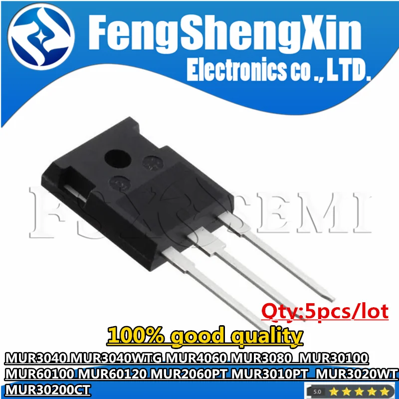 Микросхемы MUR3040 MUR3040WTG MUR4060 MUR3080 MUR30100 MUR60100 MUR60120 MUR2060PT MUR3010PT MUR3020WT MUR30200CT TO-247, 5 шт.
Микросхемы MUR3040 MUR3040WTG MUR4060 MUR3080 MUR30100 MUR60100 MUR60120 MUR2060PT MUR3010PT MUR3020WT MUR30200CT TO-247, 5 шт.