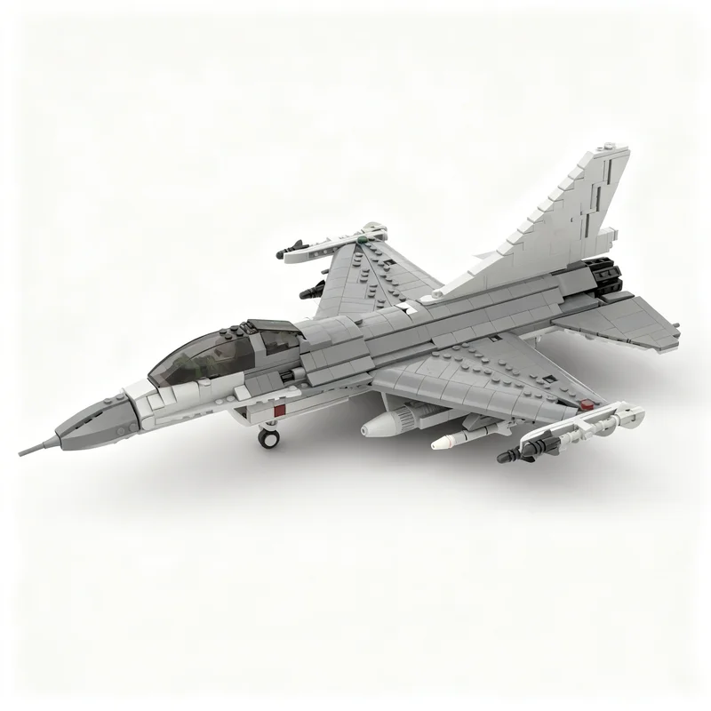 1065PCS MOC Creative Model F 16 Fighting Falcon 1 35 Scale V2 Building Blocks Assembly Building Blocks Display Birthday Gift Set
1065PCS MOC Creative Model F 16 Fighting Falcon 1 35 Scale V2 Building Blocks Assembly Building Blocks Display Birthday Gift Set