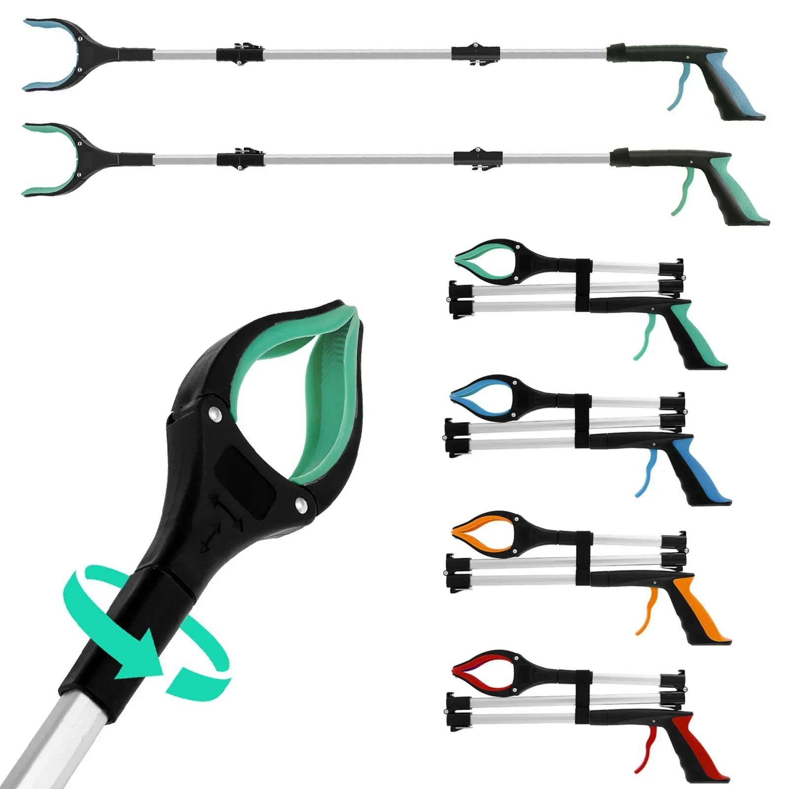 Foldable Gripper Extender Hand Tools Litter Reachers Picker Portable Collapsible Garbage Grabber Pick Up Tools with Non-Slip Jaw
Foldable Gripper Extender Hand Tools Litter Reachers Picker Portable Collapsible Garbage Grabber Pick Up Tools with Non-Slip Jaw