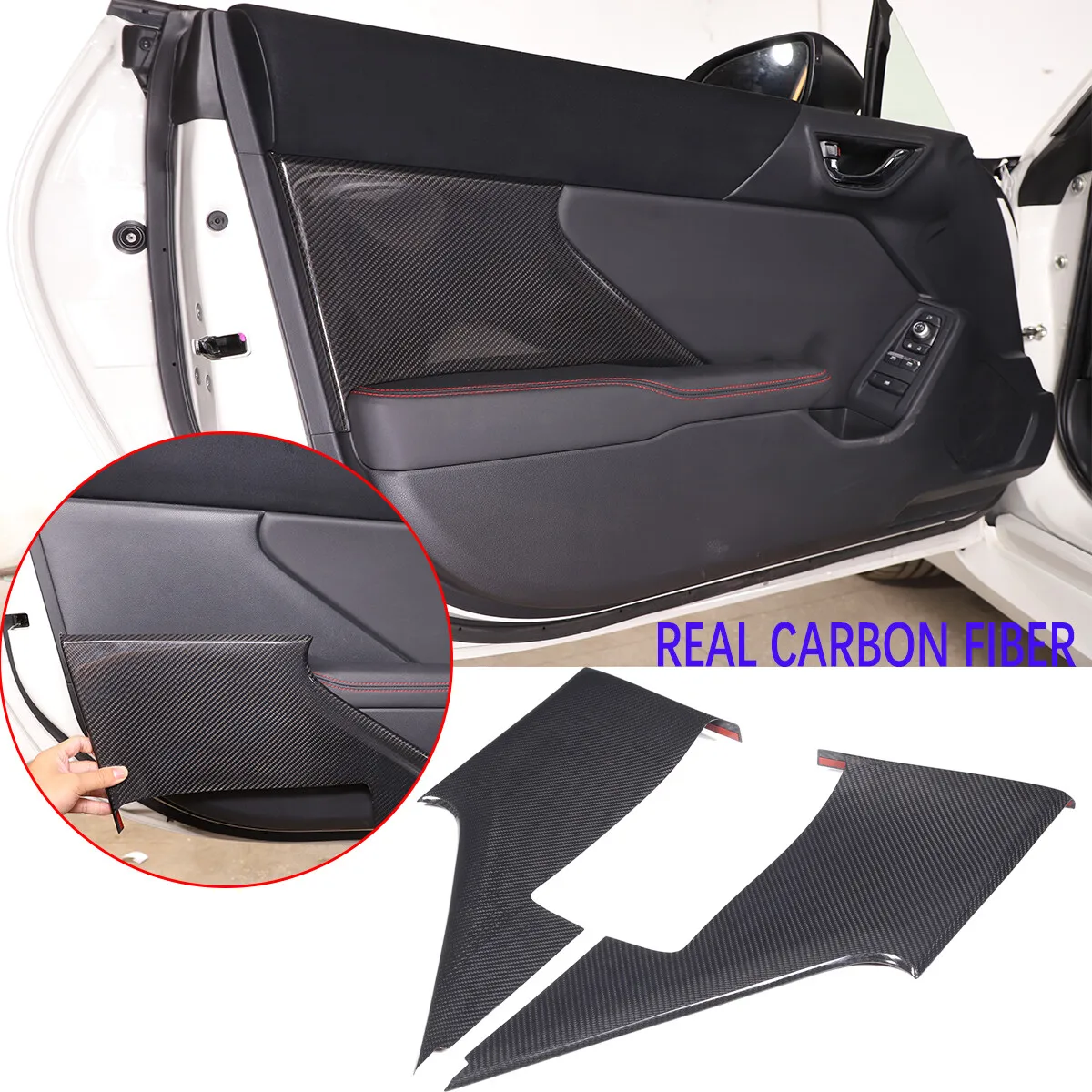 2PCS Carbon Fiber Car Interior Door Panel Trim For Subaru BRZ ZD8 Toyota GR86 ZN8 2022-2026 Decorative Cover Auto Accessories
2PCS Carbon Fiber Car Interior Door Panel Trim For Subaru BRZ ZD8 Toyota GR86 ZN8 2022-2026 Decorative Cover Auto Accessories