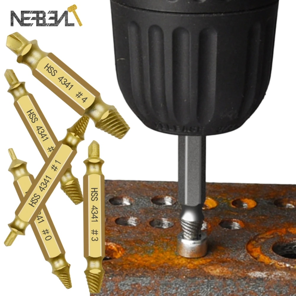 Remove Broken Bolts in Seconds-5Pc Left-Hand Speed Drill Extractor Kit, Easy Out Damaged Screw Remover for Home Use
Remove Broken Bolts in Seconds-5Pc Left-Hand Speed Drill Extractor Kit, Easy Out Damaged Screw Remover for Home Use