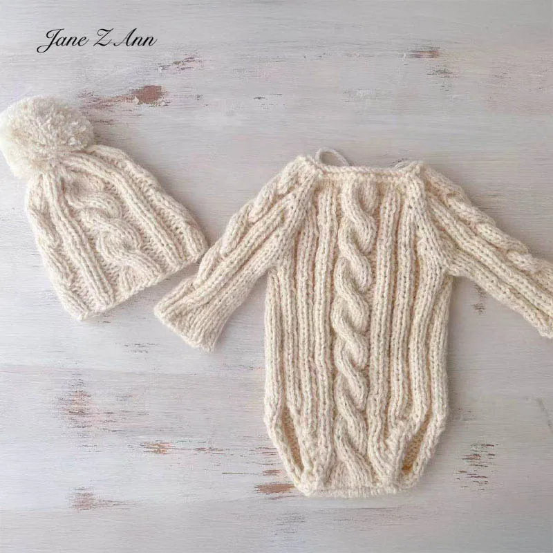 Кремовый вязаный наряд для фотосессии новорожденных, вязаная шапка с помпоном + подходящий вязаный комбинезон, костюм для детской фотосессии
Кремовый вязаный наряд для фотосессии новорожденных, вязаная шапка с помпоном + подходящий вязаный комбинезон, костюм для детской фотосессии