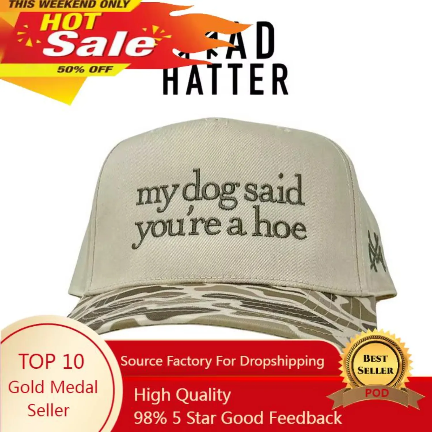 Бейсболка-тракер с вышивкой «Моя собака сказала, что ты-просто шаловливая девчонка», модная кепка в стиле «папина кепка», регулируемая, для защиты от солнца, для активного отдыха
Бейсболка-тракер с вышивкой «Моя собака сказала, что ты-просто шаловливая девчонка», модная кепка в стиле «папина кепка», регулируемая, для защиты от солнца, для активного отдыха