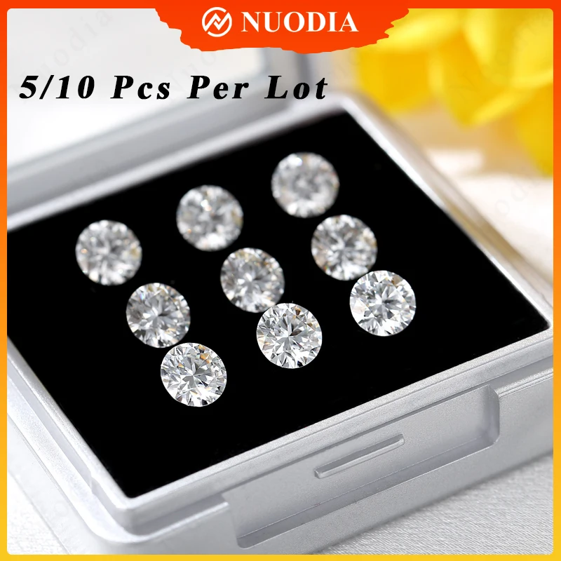5 / 10 Pcs Per Lot Super White D Color Moissanite Stone Round Cut 0.1-6.0ct VVS1 Positive Pass Diamond Test With GRA Certificate
5 / 10 Pcs Per Lot Super White D Color Moissanite Stone Round Cut 0.1-6.0ct VVS1 Positive Pass Diamond Test With GRA Certificate
