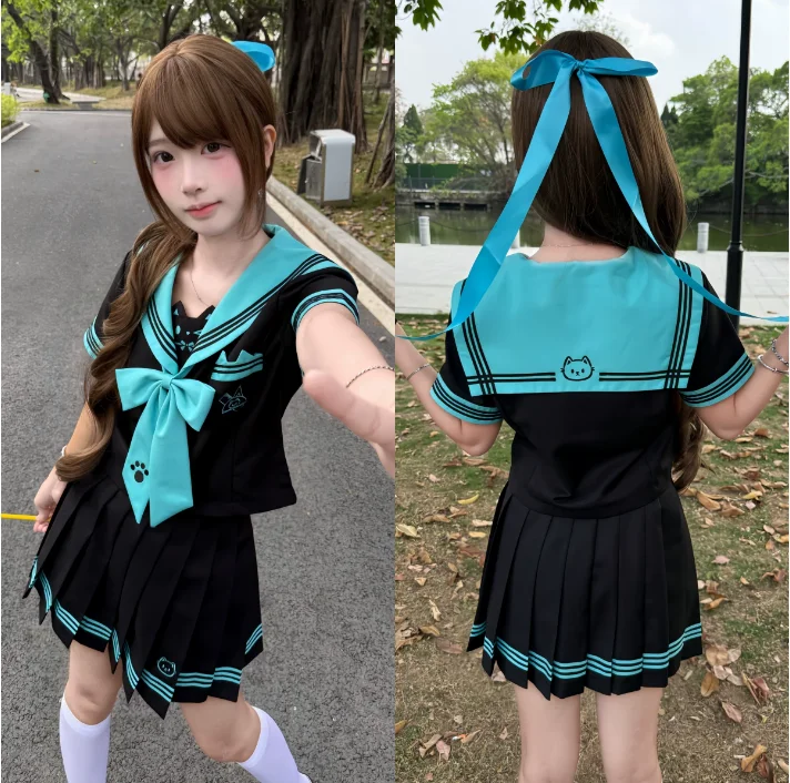 Japanese Sailor Uniform High School Girls' Student Uniform JK Uniform Set
Japanese Sailor Uniform High School Girls' Student Uniform JK Uniform Set