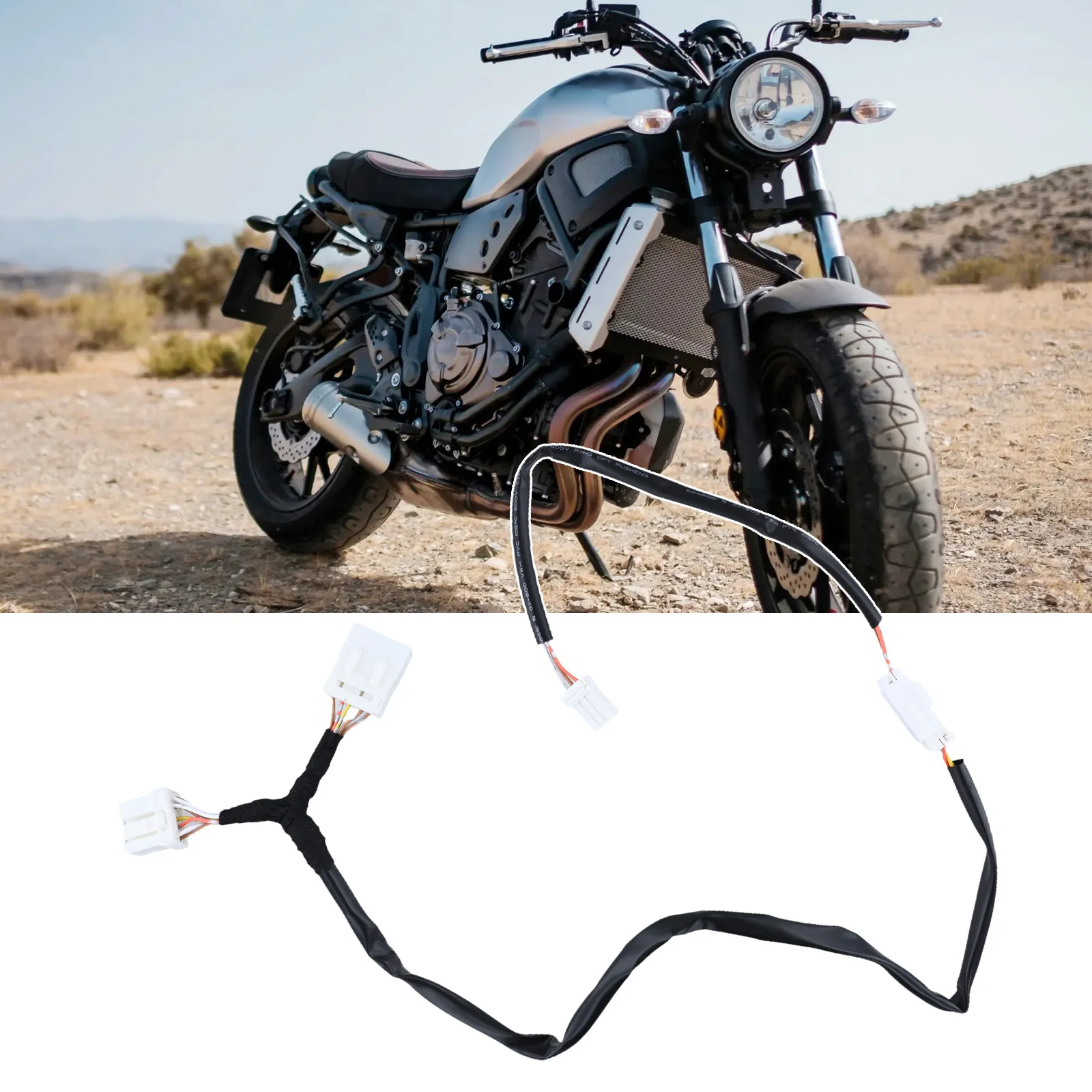 Соединение Замена мотоцикла Быстроразъемный жгут проводов Металлический радиатор мотоцикла Быстрая и простая установка 
Соединение Замена мотоцикла Быстроразъемный жгут проводов Металлический радиатор мотоцикла Быстрая и простая установка