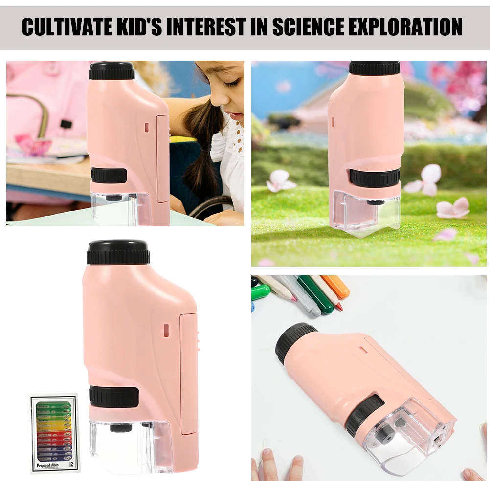 Children Microscope Toy Portable H held Science Tool for Kids Biological Experiment Accessory Plastic Monocular Magnifier
Children Microscope Toy Portable H held Science Tool for Kids Biological Experiment Accessory Plastic Monocular Magnifier