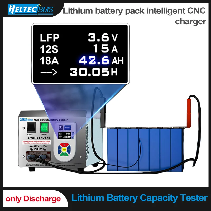 Heltec 5-120V Battery Capacity Tester Discharger/60V 125V Lithium battery pack intelligent CNC charger
Heltec 5-120V Battery Capacity Tester Discharger/60V 125V Lithium battery pack intelligent CNC charger