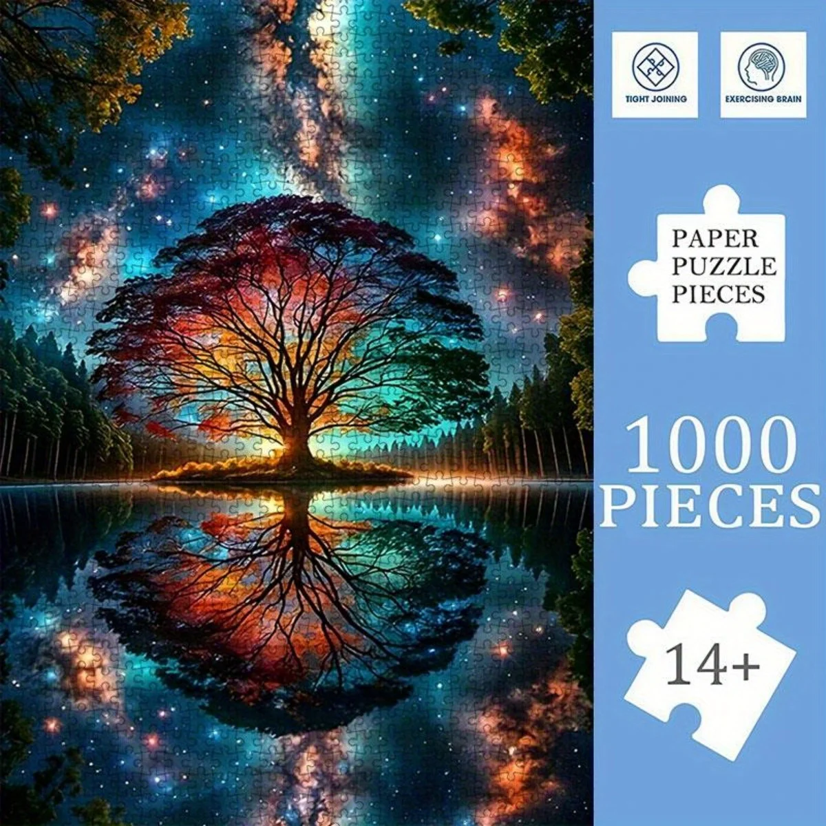 1000 шт. пазлов для взрослых - Безрамный - Пазл Древа Жизни и отражения Вселенной и Млечного Путь - с
1000 шт. пазлов для взрослых - Безрамный - Пазл Древа Жизни и отражения Вселенной и Млечного Путь - с