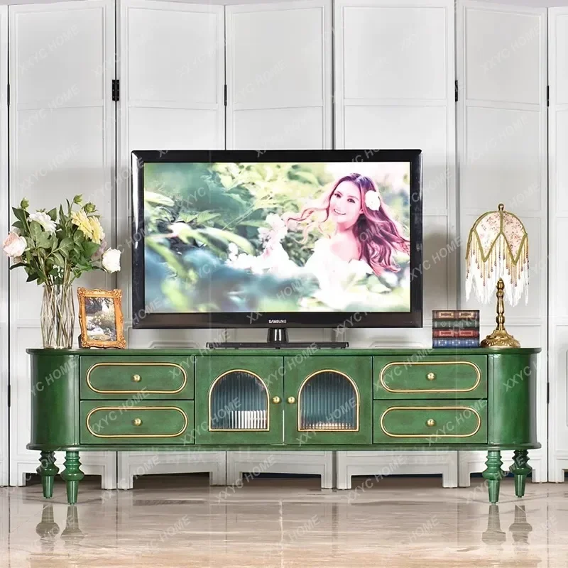 retro solid wood TV cabinet luxury multi-layer storage locker living room opposite door storage low cabinet
retro solid wood TV cabinet luxury multi-layer storage locker living room opposite door storage low cabinet