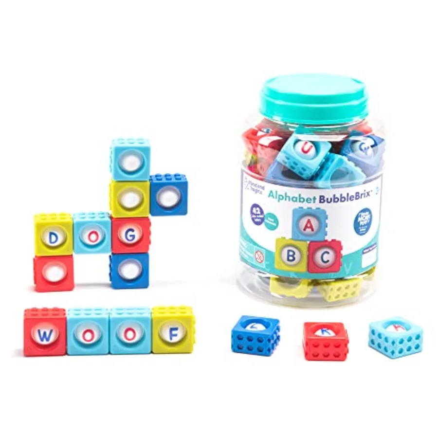 Alphabet BubbleBrix - Sensory Alphabet Learning Toys, Literacy Manipulatives for Preschoolers, Toddler Pop It Toys, Preschool F
Alphabet BubbleBrix - Sensory Alphabet Learning Toys, Literacy Manipulatives for Preschoolers, Toddler Pop It Toys, Preschool F