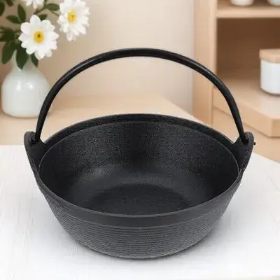 Outdoor Cast Iron Cauldron Pot Non-Sticky Large Capacity Camping Picnic Cookware for Stews Soups Japanese Hot Pot Even Heat
Outdoor Cast Iron Cauldron Pot Non-Sticky Large Capacity Camping Picnic Cookware for Stews Soups Japanese Hot Pot Even Heat