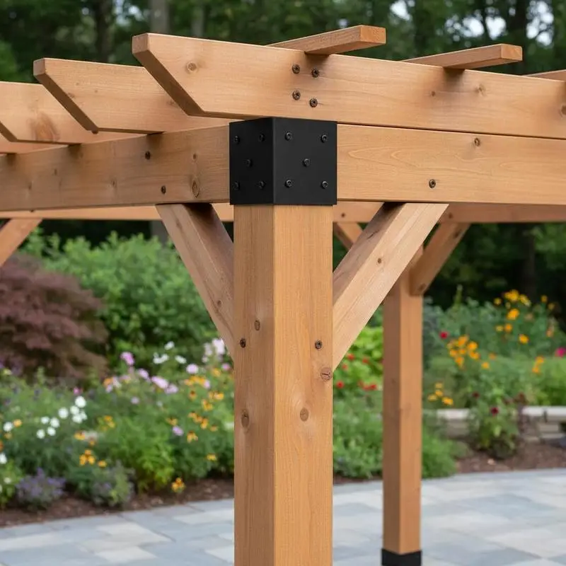Arbour Post Connector 4''x4'' For Gazebos Patio Pergolas Log Cabins, 2pcs 4-Way Corner Junction Woodworks DIY Kit Heavy Duty Outdoor Pergola Hardware Easy Installation Wooden Beams Accessory
Arbour Post Connector 4''x4'' For Gazebos Patio Pergolas Log Cabins, 2pcs 4-Way Corner Junction Woodworks DIY Kit Heavy Duty Outdoor Pergola Hardware Easy Installation Wooden Beams Accessory