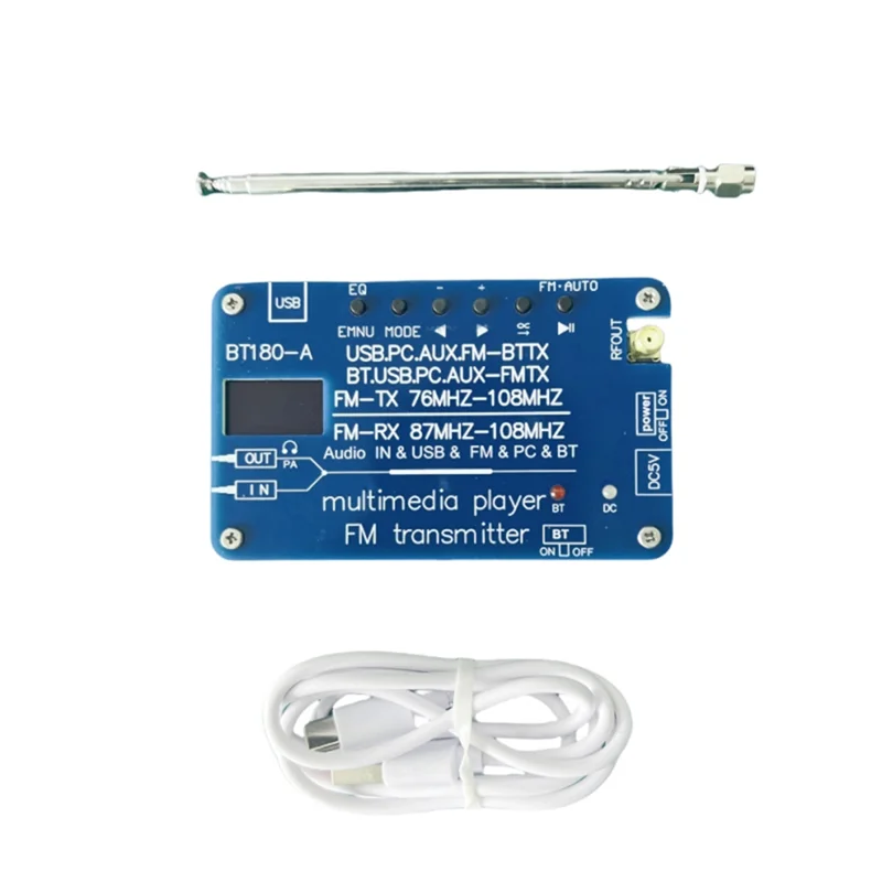 B04B-Многофункциональное FM-радио PM3 Музыкальный плеер Bluetooth-передатчик FM-радио Автомобильный аудиодекодер Bluetooth-передатчик FM-радио
B04B-Многофункциональное FM-радио PM3 Музыкальный плеер Bluetooth-передатчик FM-радио Автомобильный аудиодекодер Bluetooth-передатчик FM-радио